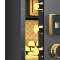 臻远 ZY-SY-274 全钢实心指纹款保险柜 44*40*80cm（单位：台）黑色