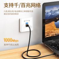 绿联（UGREEN）80179 六类千兆网络模块 CAT6网络信息面板 RJ45电脑网线插座连接头直通头 5个装（单位：组）