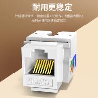 绿联（UGREEN）80179 六类千兆网络模块 CAT6网络信息面板 RJ45电脑网线插座连接头直通头 5个装（单位：组）