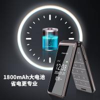 飞利浦（PHILIPS） E6616 老年人翻盖手机 4G 陨石黑（单位：部）