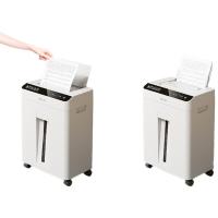 得力（deli）GA810碎纸机6次/张 350*220*492mm（单位：台）白色