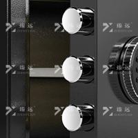 臻远 ZY40618086 全钢防盗小型保险柜密码保险箱 电子密码款 35*25*25cm(单位：台) 黑色