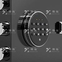 臻远 ZY40618086 全钢防盗小型保险柜密码保险箱 电子密码款 35*25*25cm(单位：台) 黑色