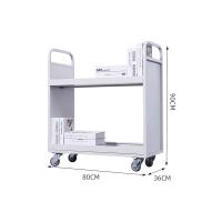 臻远 ZY5052294 档案室手推车2层护边推车 80*36*90cm（单位：个）白色