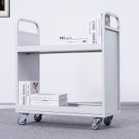 臻远 ZY5052294 档案室手推车2层护边推车 80*36*90cm（单位：个）白色