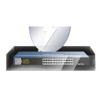 海康威视 交换机 千兆POE DS-3E0524PF-E 24口 (单位:台) 黑色
